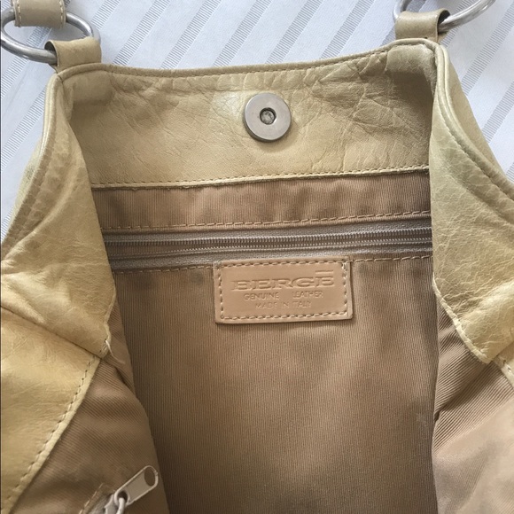 Italian designer leather bag made by Berge - Picture 6 of 9